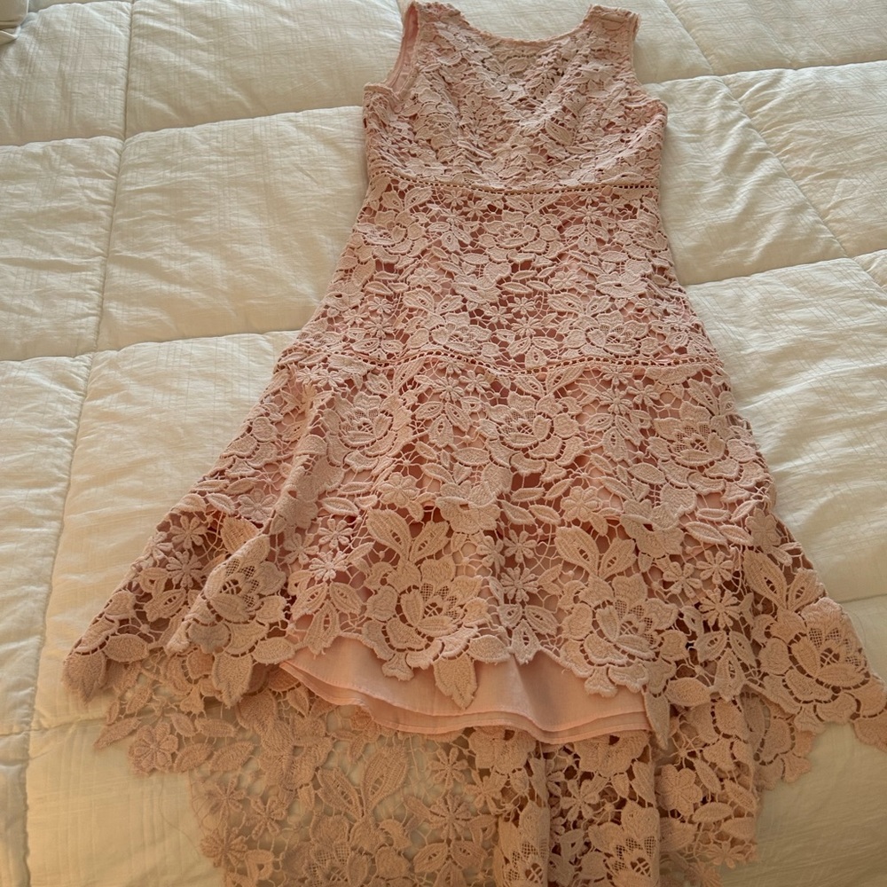 JOIE. Light pink midi lace dress. NWT. Size 2